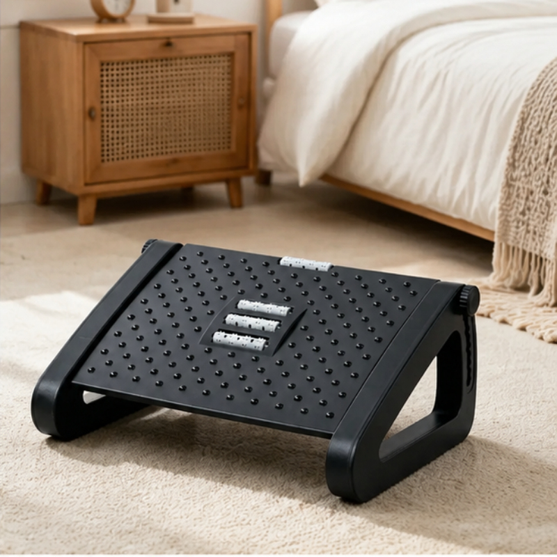 Footrest Under Desk - Portable Adjustable Foot Rest for Office