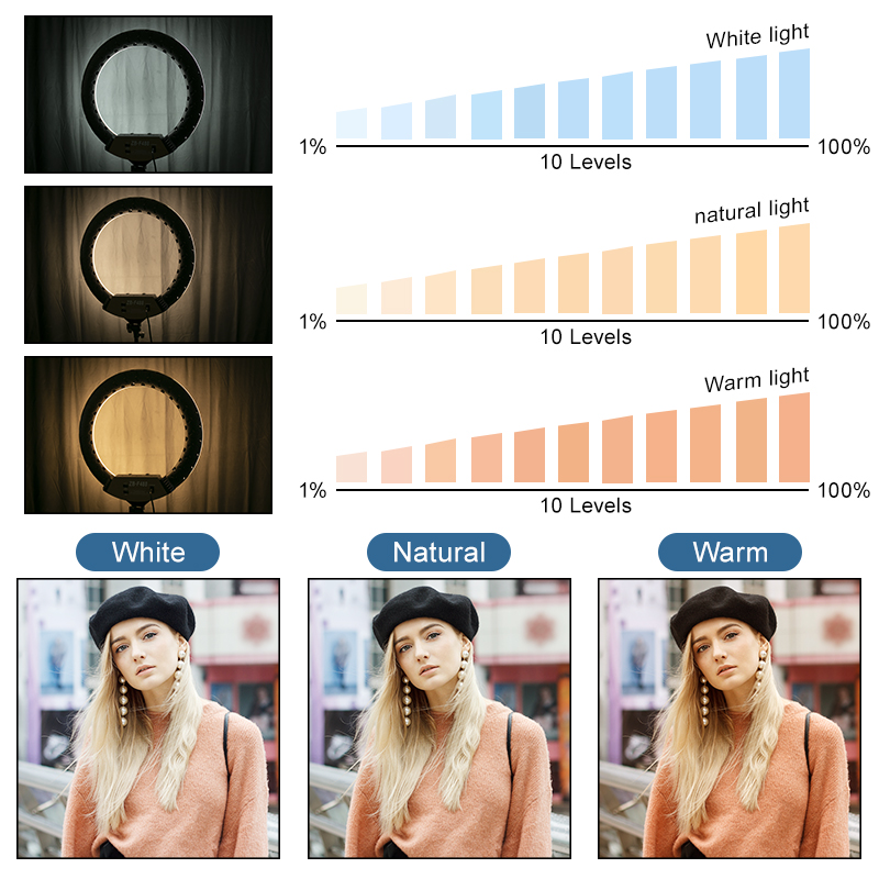 22inch Ring lamp Dimmable Ring – обзор и цена Webcam Ring Light
