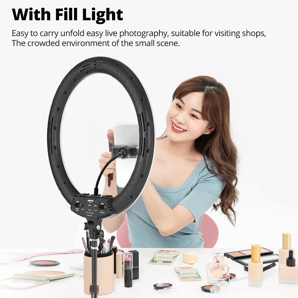 Ambitful GM220 Photographic Li – обзор и цена Webcam Ring Light