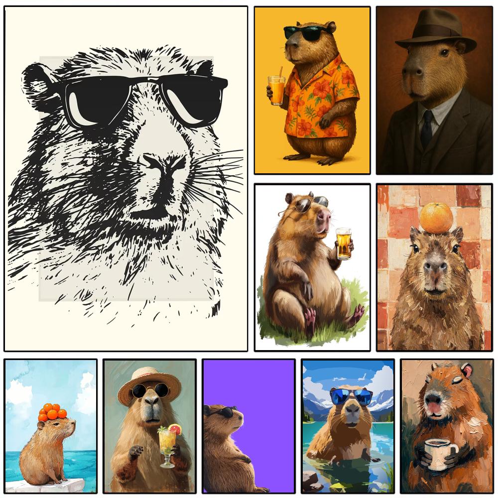 Sunglasses Capybara Print Wall – обзор и цена Esports And Gaming Lounge
