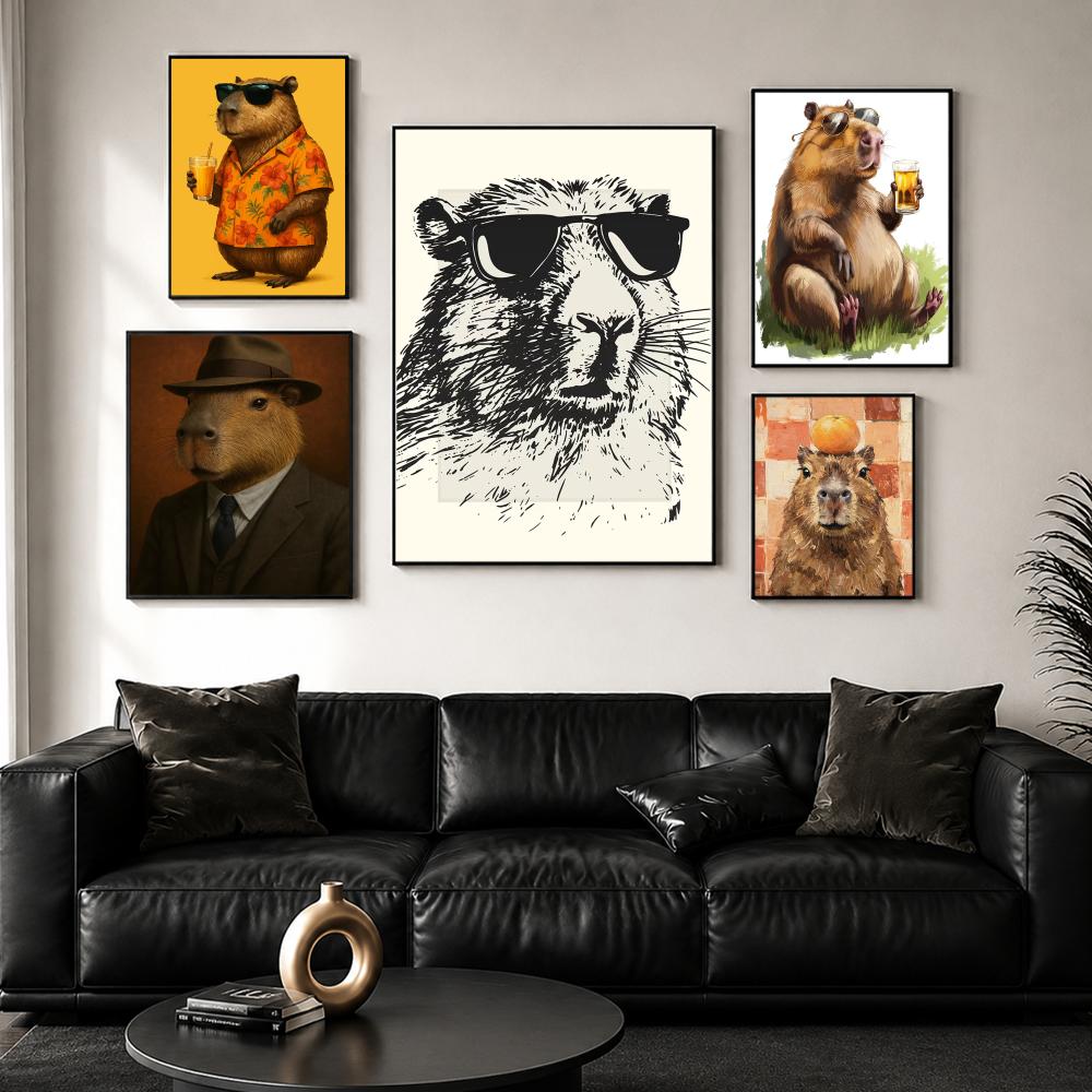 Sunglasses Capybara Print Wall – обзор и цена Esports And Gaming Lounge