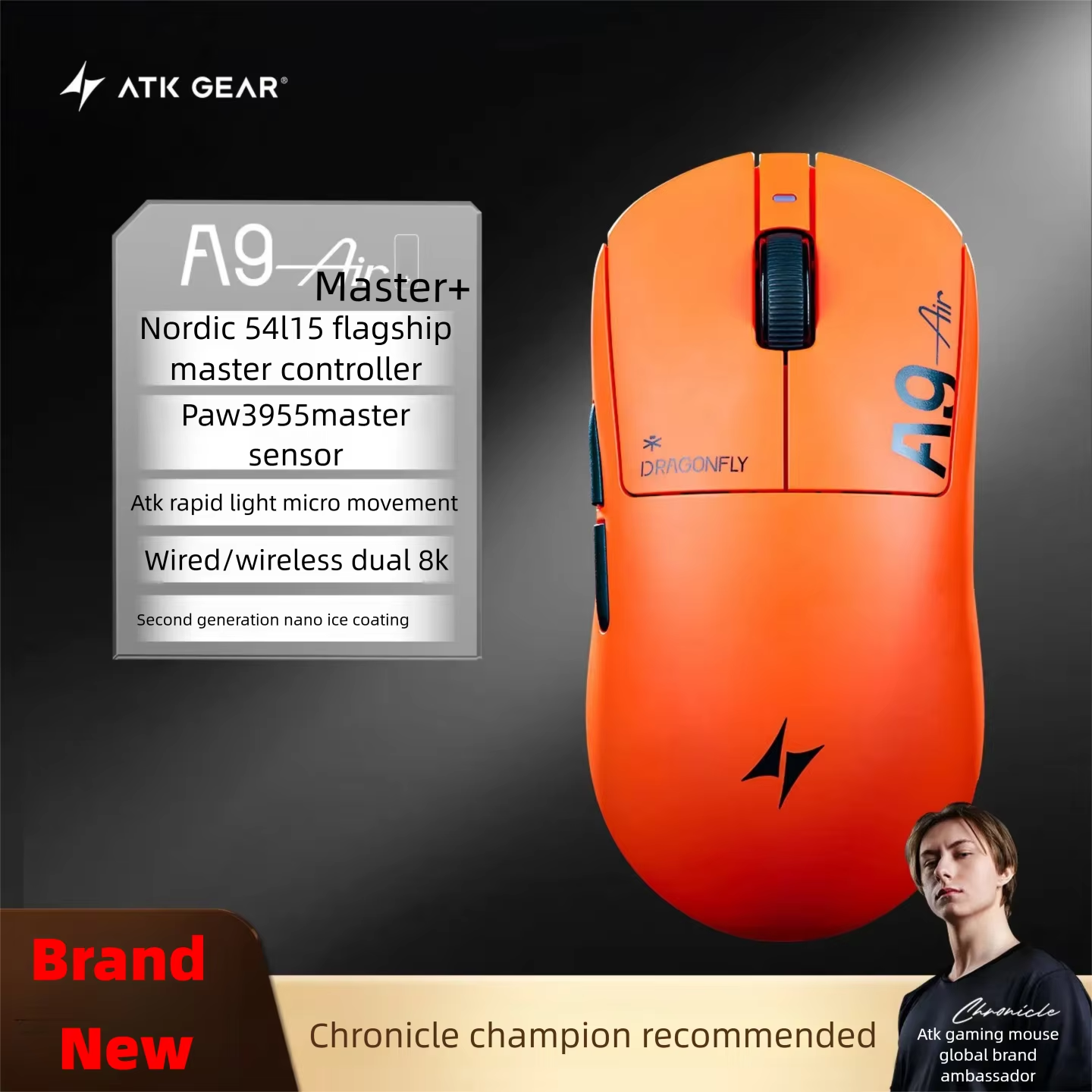 ATK A9 Air Ultimate Plus Gamin – обзор и цена Esports Gaming Mouse