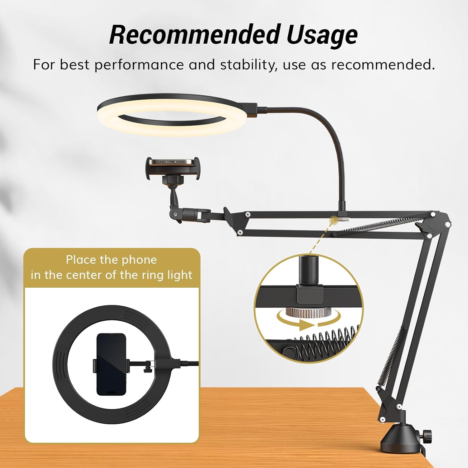 Ring Light with Stand and Phon – обзор и цена Webcam Ring Light
