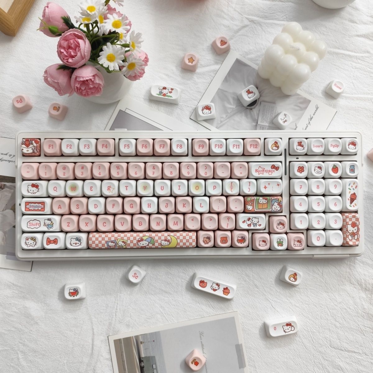 Anime Sanrio Hello Kitty Keyca – обзор и цена Esports Gaming Keyboard