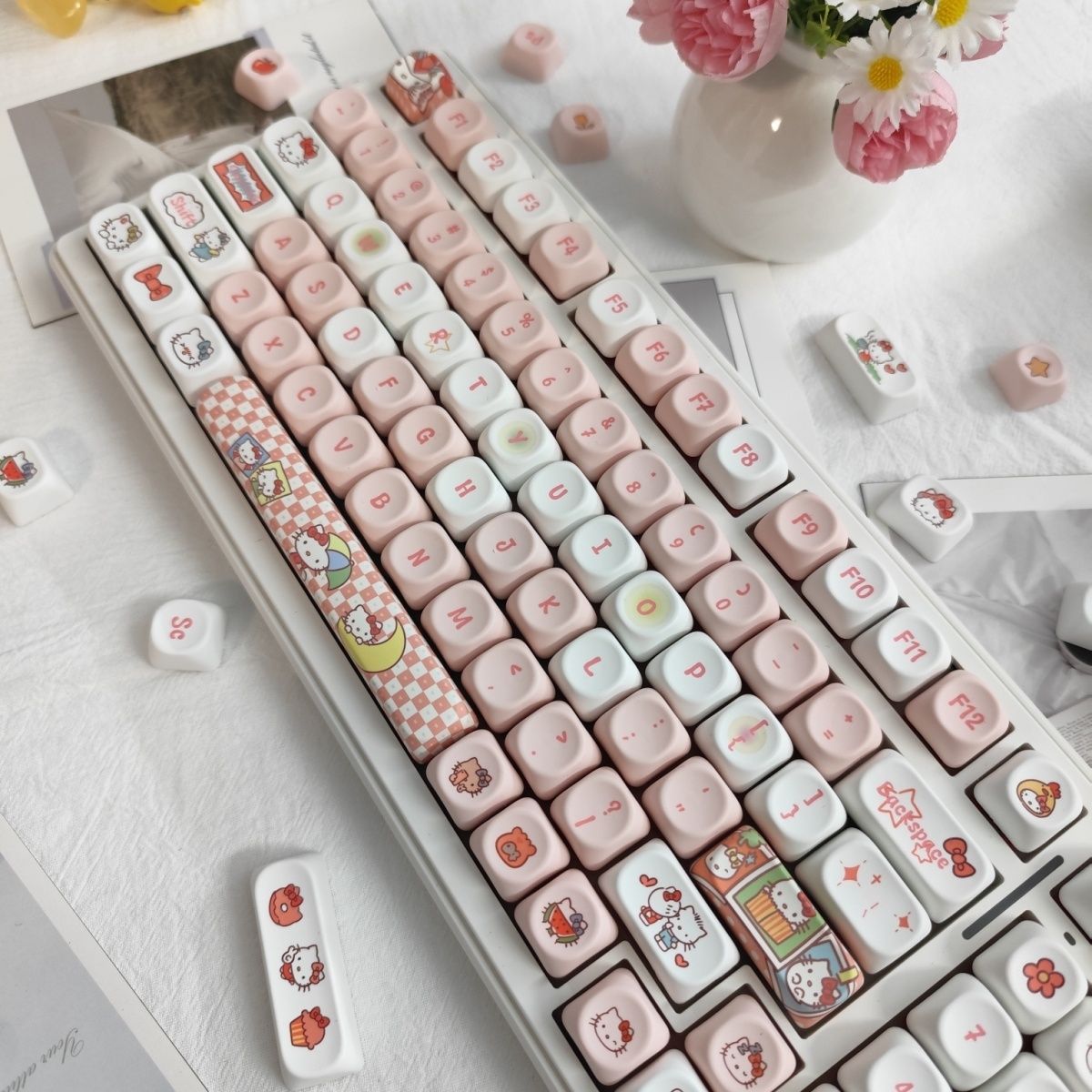 Anime Sanrio Hello Kitty Keyca – обзор и цена Esports Gaming Keyboard