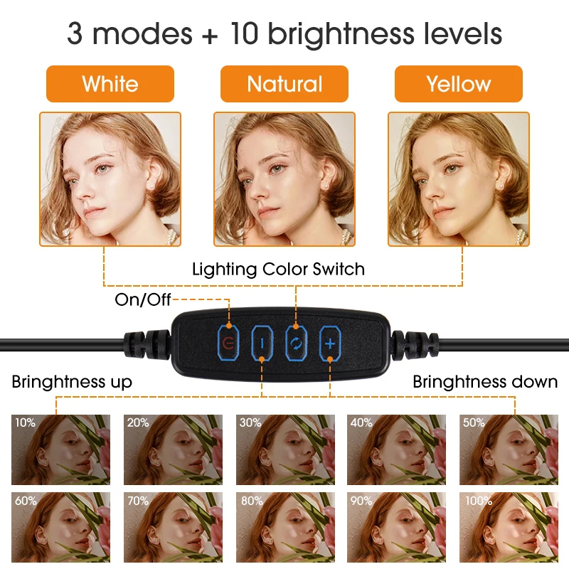 10 inch LED Selfie Ring Light  – обзор и цена Webcam Ring Light