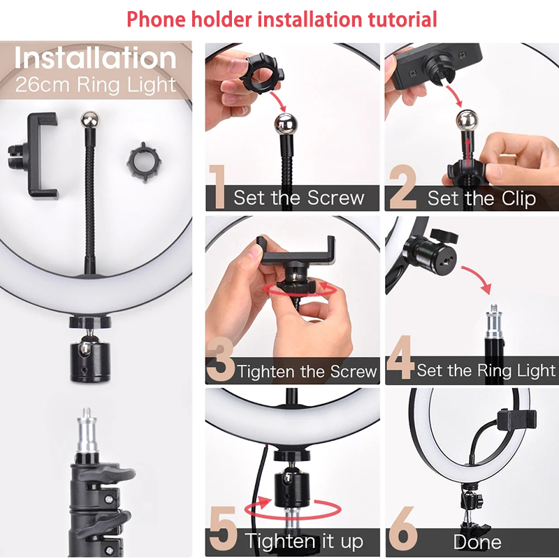 16/26/33cm Selfie Ring Light P – обзор и цена Webcam Ring Light