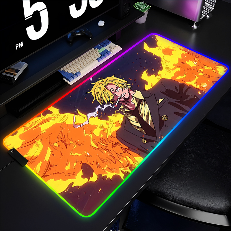 RGB Anime Mouse pad one piece  – обзор и цена Esports Gaming Mouse Pad