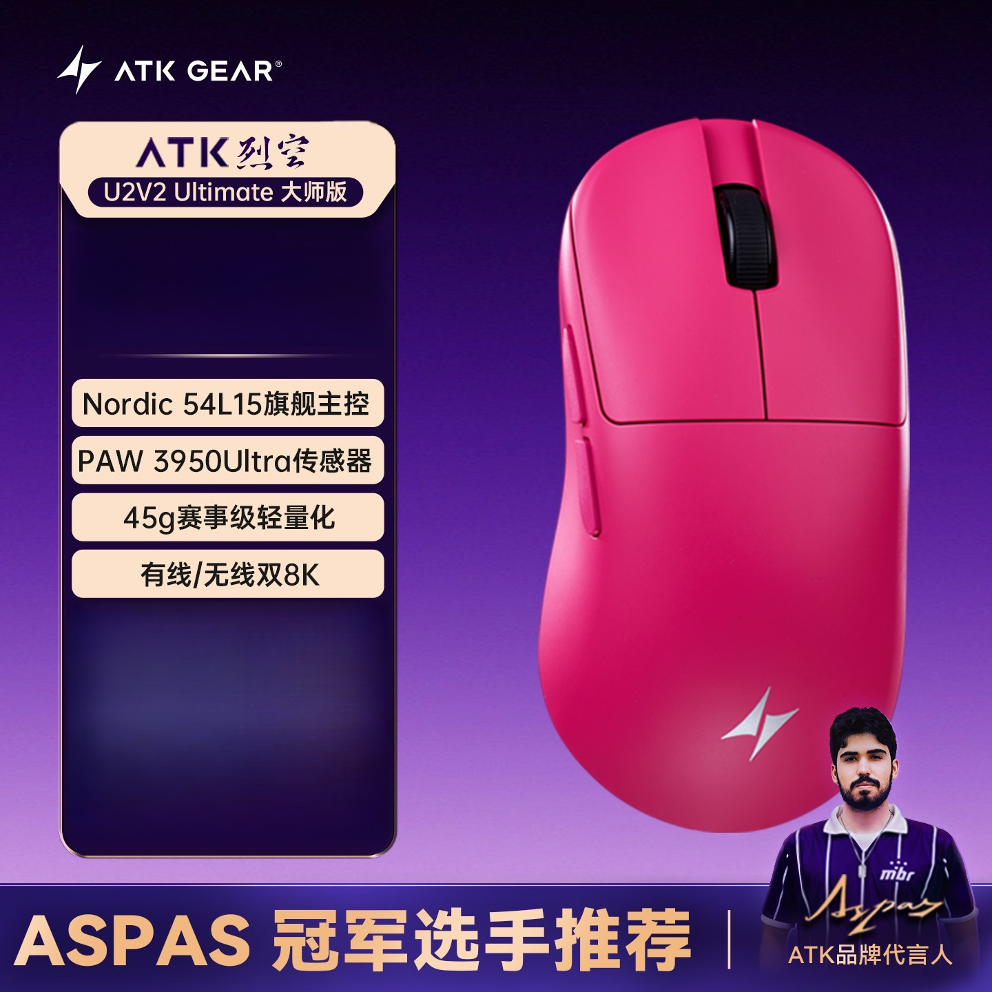 ATK BlazingSky U2V2 Wireless G – обзор и цена Esports Gaming Mouse