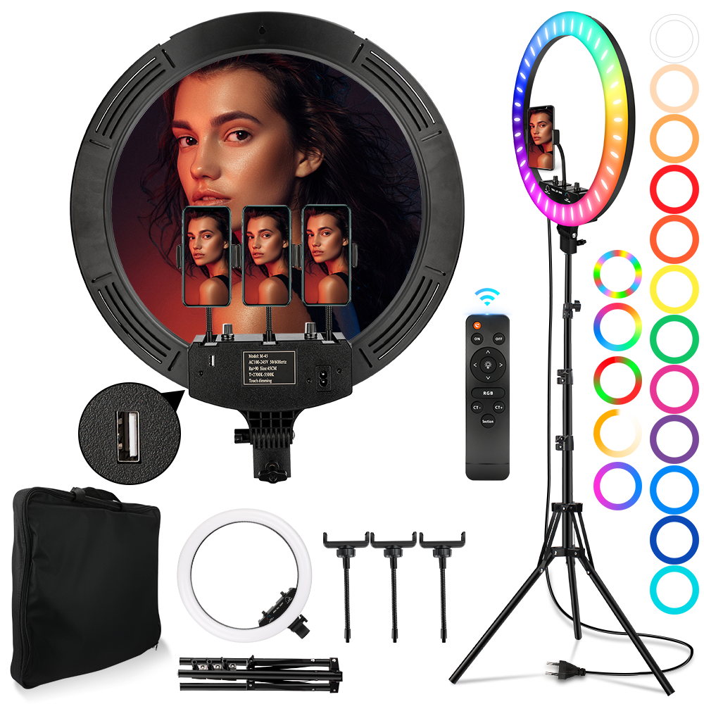 18 Inch RGB Ring Light 50W Pho – обзор и цена Webcam Ring Light