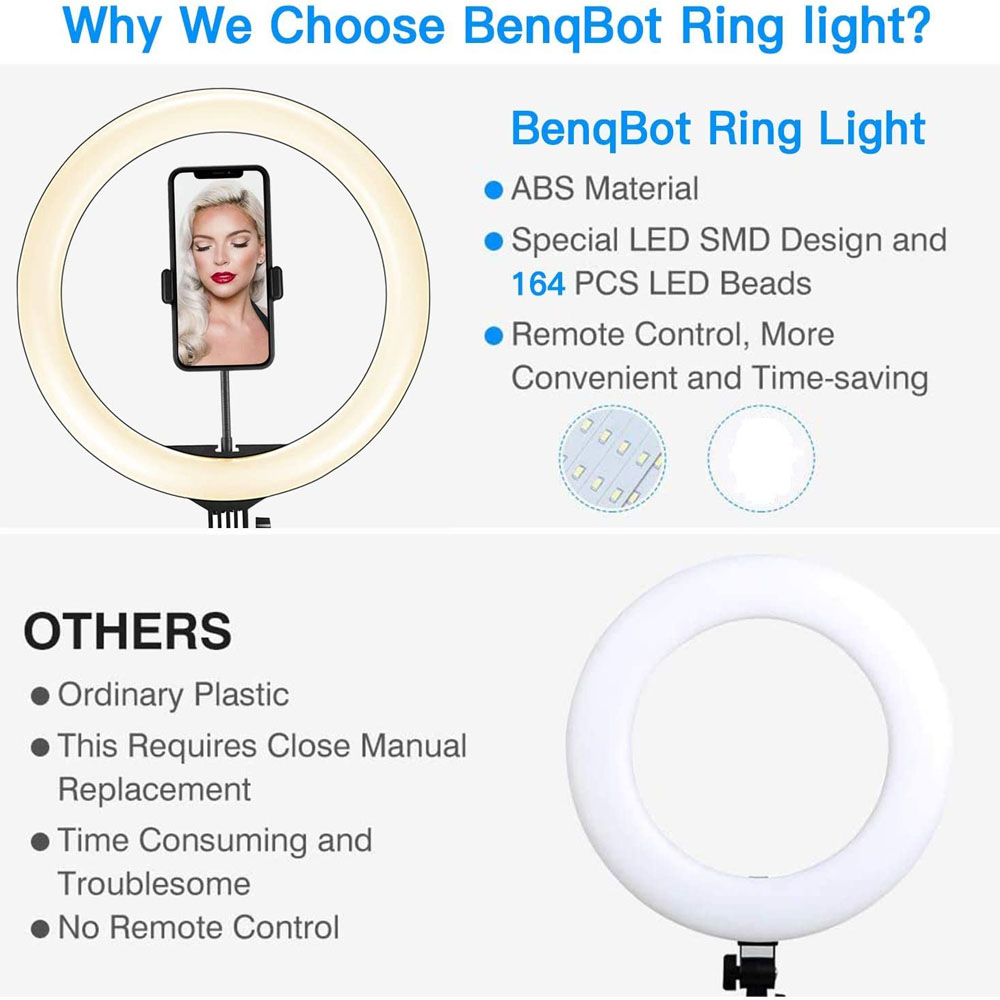 26 33CM Video Lights Dimmable  – обзор и цена Webcam Ring Light