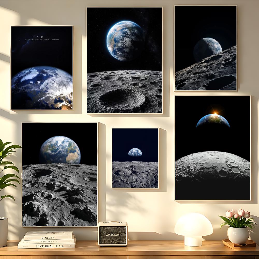 Earth and Moon Painting Canvas – обзор и цена Esports And Gaming Lounge