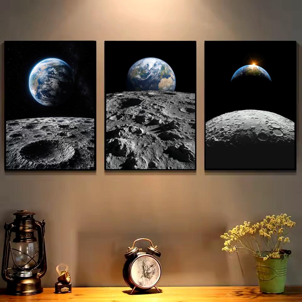 Earth and Moon Painting Canvas – обзор и цена Esports And Gaming Lounge